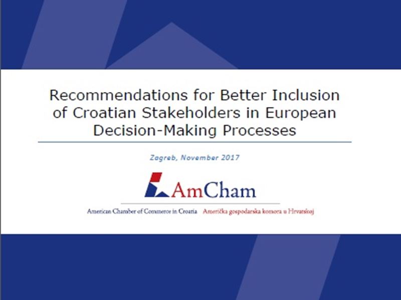 New Position paper: Recommendations for Better Inclusion of Croatian Stakeholders in European Decision-Making Processes