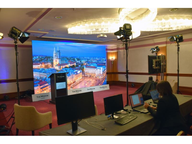 The Westin Zagreb presented the first studio for hybrid and virtual events in Zagreb