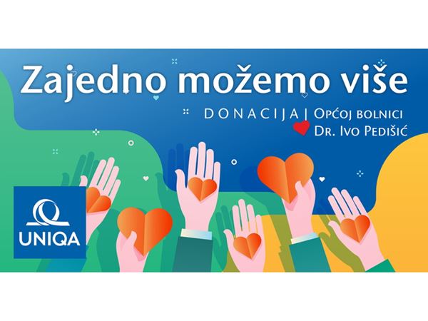 UNIQA Donates a Million Kuna to the General Hospital „Dr. Ivo Pedišić“ in Sisak