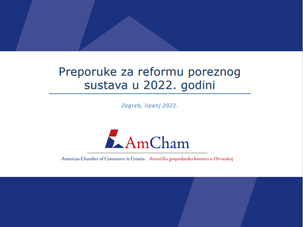Novo stajalište „Preporuke za reformu poreznog sustava u 2022. godini“