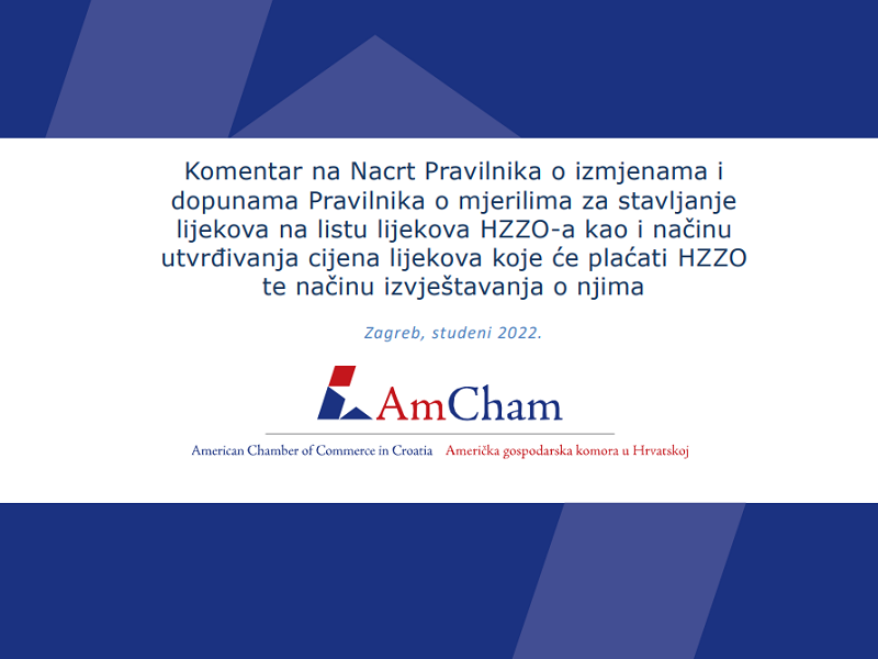 New position paper “Comment on the Ordinance on criteria for inclusion of medicinal products in CHIF list”