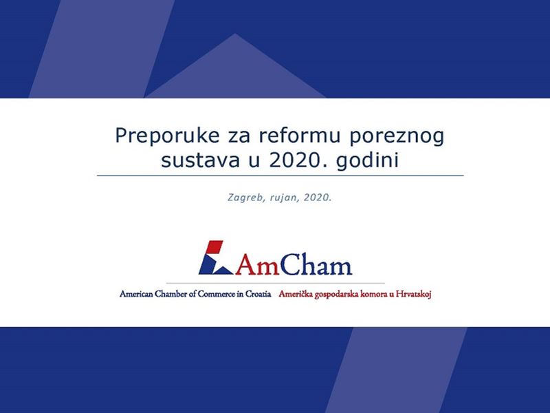 Objava za medije - Preporuke za reformu poreznog sustava 2020.