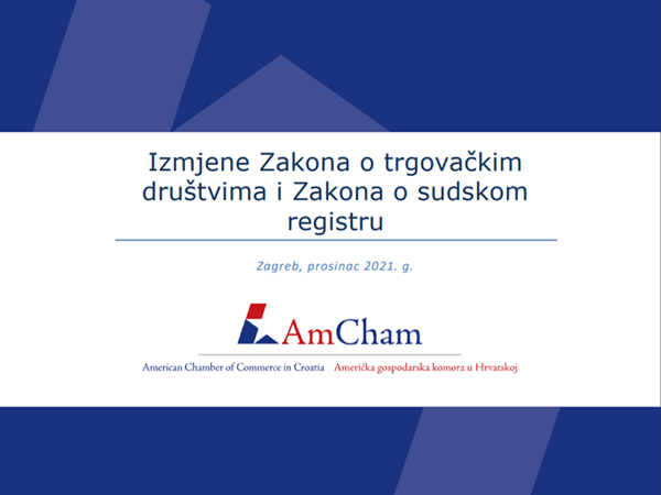 New position paper “AmCham comments on the Amendments to the Companies Act and the Court Register Act”