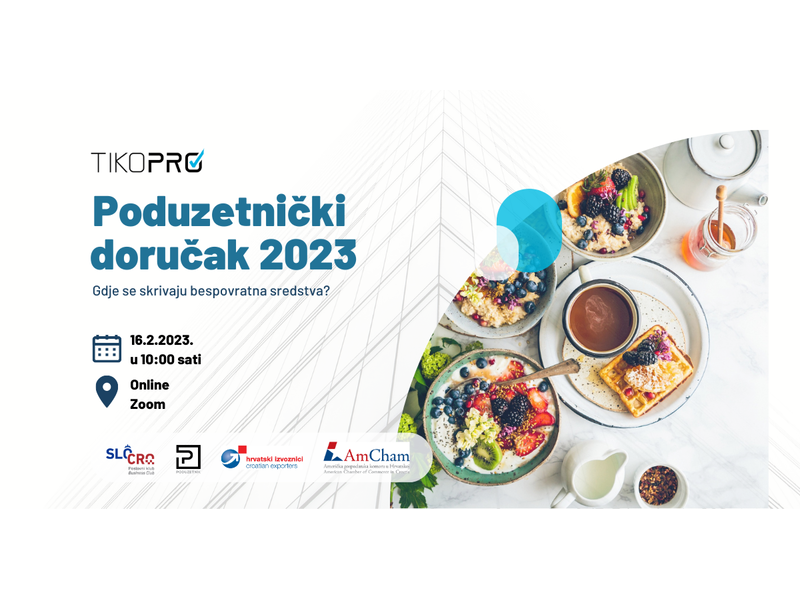 Besplatan online Tiko Pro Poduzetnički doručak 2023!
